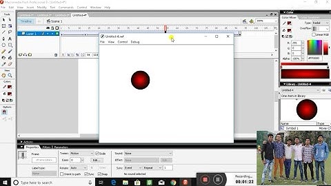Bouncing Ball Animation In Adobe Macromedia Flash 8 By Star Tech Official