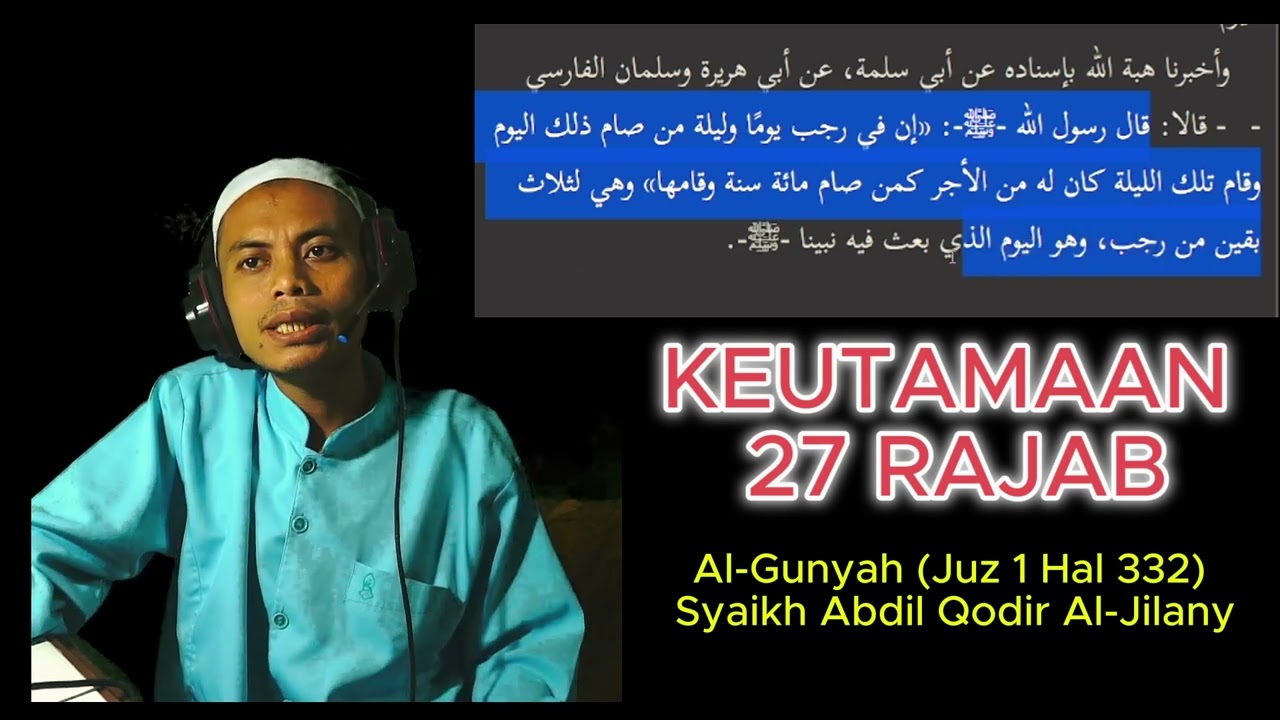 Keutamaan 27 Rajab