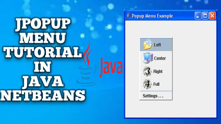 How to use Popup Menu in java netbeans | java popup menu | using popup menu in java netbeans