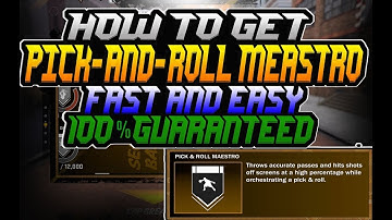 NBA 2K18: HOW TO GET PICK AND ROLL MAESTRO BADGE FAST & EASY 2017