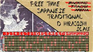 Video thumbnail of "Traditional Japanese Backing Track | D Hirajoshi Scale - Freetime"