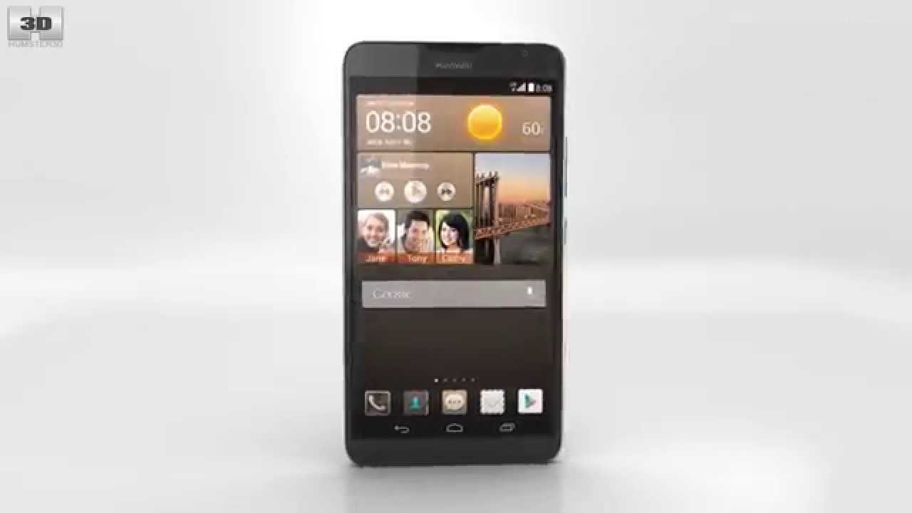 Huawei Ascend Mate 2 4G Crystal Black 3D model by 3DModels.org