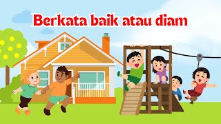 Berkata Baik atau Diam ( Nussa & Rara ) - Lirik Lagu Anak Islami Indonesia Populer dengan animasi