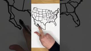 How to Draw USA Map for beginners #drawing #map #usa #america #shorts #howtodraw #pencildrawing #ai