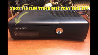Xbox 360 Slim Stuck Disc Tray Easy Fix