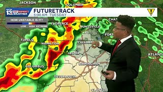 Late Night Update: Alabama's weather forecast brings severe storms Tuesday afternoon & evening