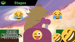 Smash Brothers Ultimate Stage Creator Peach Booty Stage.