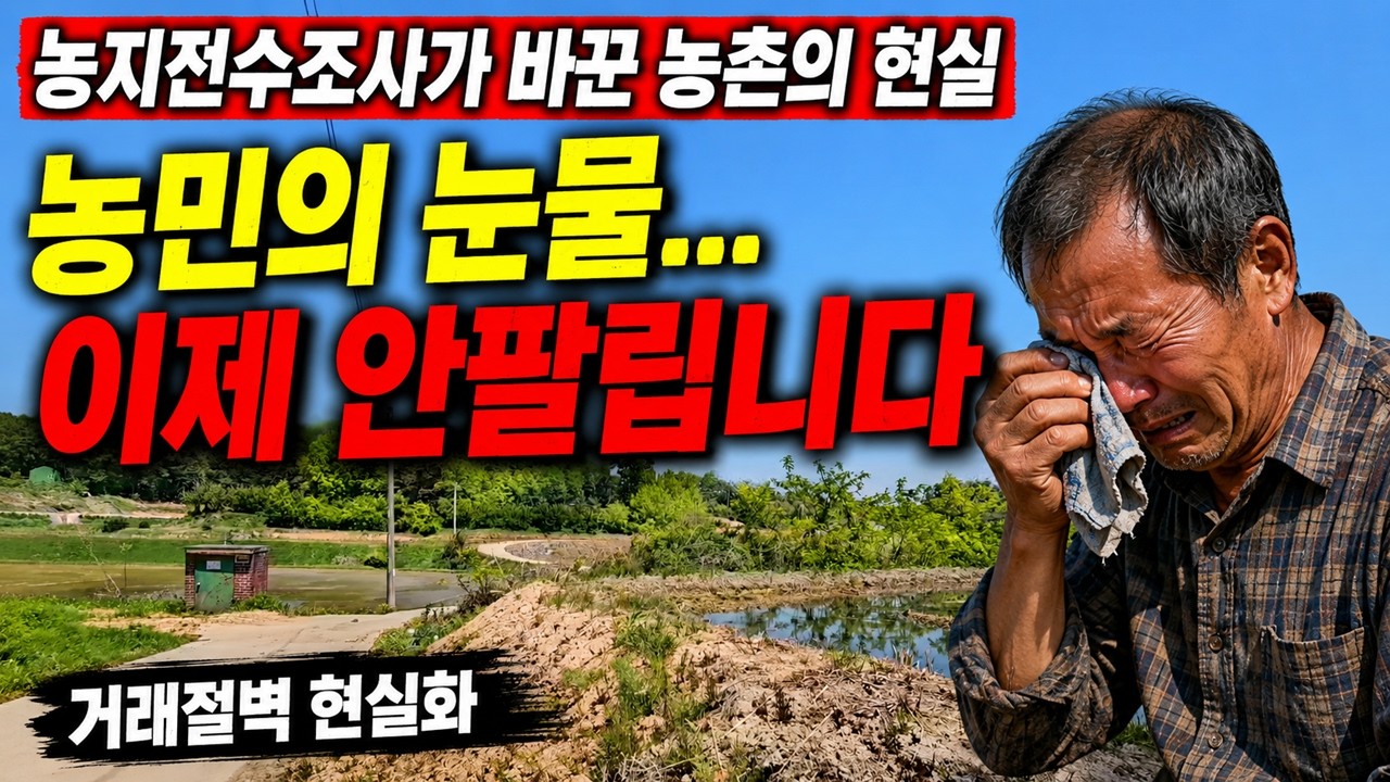 (이슈) 농지전수조사 두달...농민들 무너졌다 농지값 폭락 농지 팔려는데 사는 사람이 없다 이러다 다 망합니다