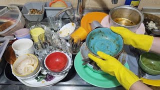 The Sink Was Buried Under Dirty Dishes |🫧🫧 Satisfying ASMR