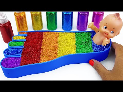 Satisfying Video Mixing All My Slime Smoothie How to make Slime Foot l Slime ASMR ToyTocToc​