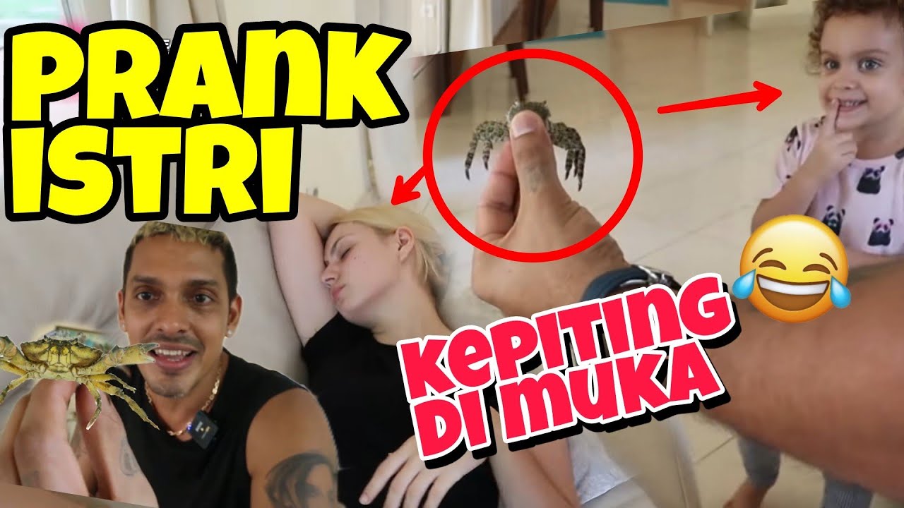 LETAKIN KEPITING HIDUP DIMUKA BAGUS ISTRI, PRANK ROBBY BERHASIL BUAT PANIK SEMUA ORANG DALAM VILLA