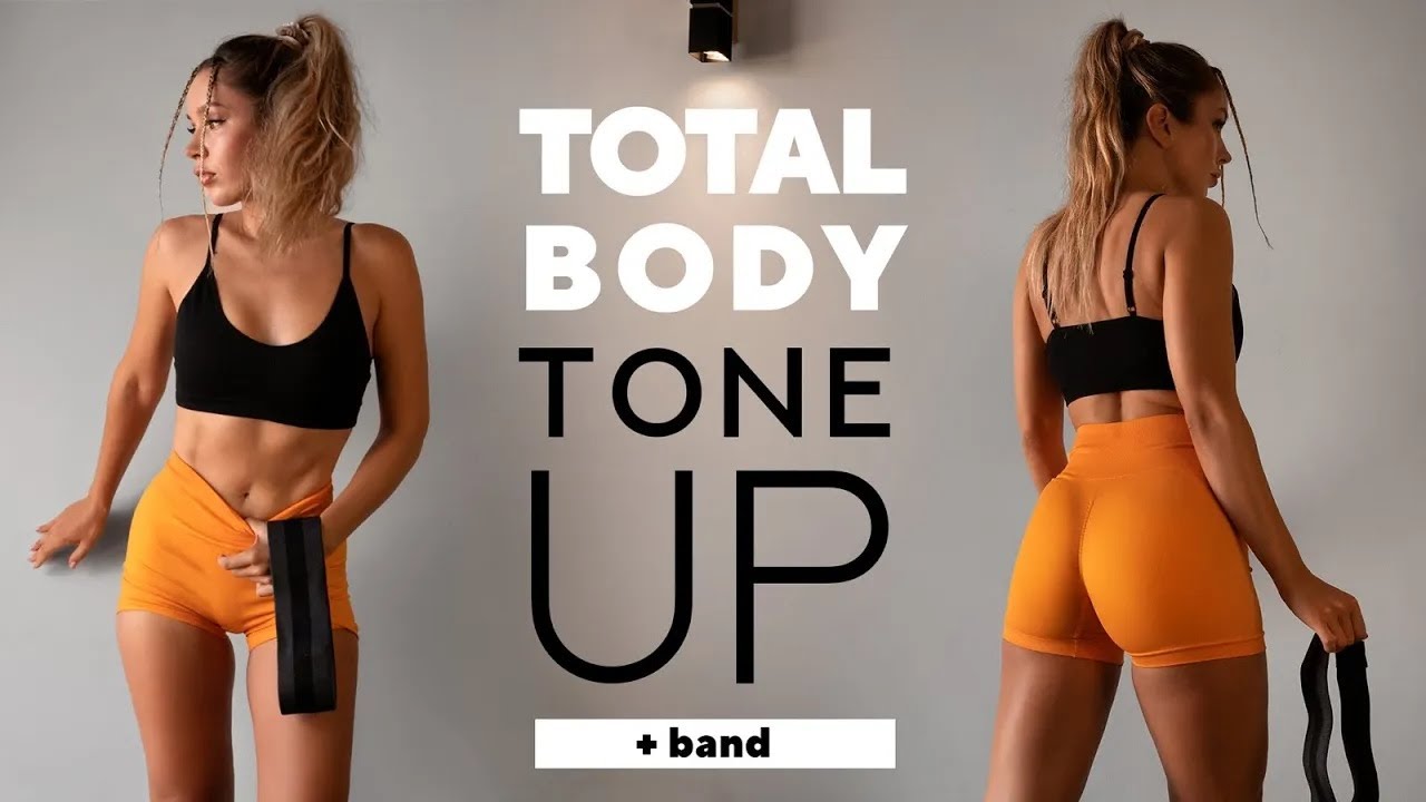 Total Body Tone Pilates with Resistance Band – Full Body Sculpt (15 Min)