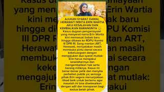 Bawa kasus ke DPR#ErinTaulany #ErinWartia #Herawati #KasusART #HotGossip #ArtisViral