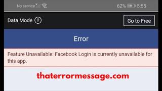 Facebook Login is currently unavailable for this app Error 