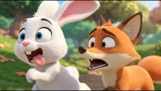 Hungry Rabbit 🐰 Finds a Giant Carrot 🥕😂 | Funny Cartoon Story