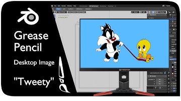 Blender 2.8 Desktop Image - Sylvester & Tweety