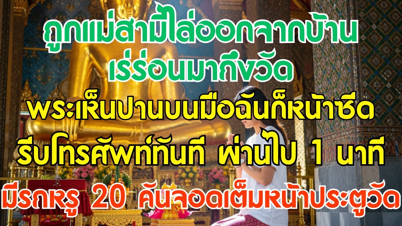 ถูกแม่สามีไล่ออกจากบ้าน ฉันเร่ร่อนถึงวัด พระเห็นปานบนมือฉันก็หน้าซีด