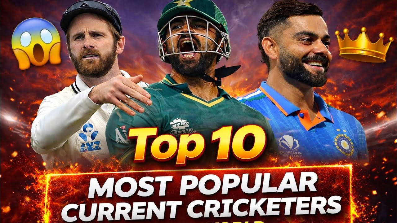 Top 10 Most Popular Current Cricketers in the World 😱🌍 | Fans Are ...