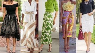 ATUENDOS y combinaciones de ROPA de MODA 2024 con FALDAS/ faldas de moda 2024 LOOKS y OUTFITS