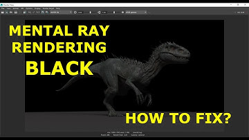 Mental ray rendering BLACK