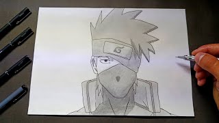 Drawing Hatake Kakashi Naruto Anime Drawing