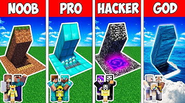 Minecraft NOOB vs PRO vs HACKER vs GOD : FAMILY SECRET BUNKER ADVENTURE in Minecraft Animation