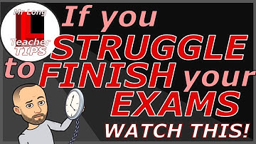 If you struggle to finish your exams | Watch This