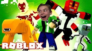 Супергерои из мульта Ben 10 ROBLOX Трансформируемся в монстров Мутируем в разных инопланетян