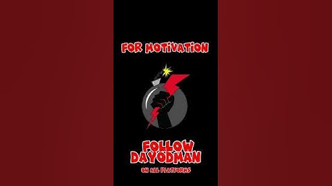 Responsible #dayodman #motivation #eeyayyahh #motivationalspeaker #positivity