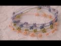 꽃가득 사랑스러운 생쪽 매듭 팔찌 만들기 🌺 Make a knot bracelet full of flowers