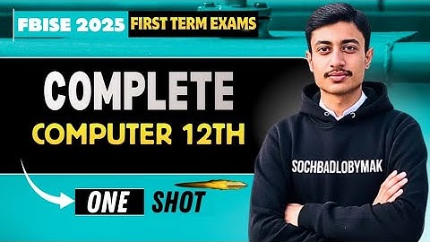 Class 12th Computer Science Complete One Shot Revision Class For Sendups Exams 2025 | SOCHBADLOBYMAK