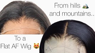 get the top of your wig to lay FLAT | Easy Styling Tips you NEED to know in 2020 screenshot 2