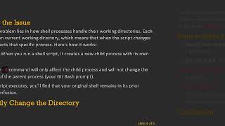 Solve the Problem of Changing Directories in a “switch-case” Shell Script on Windows