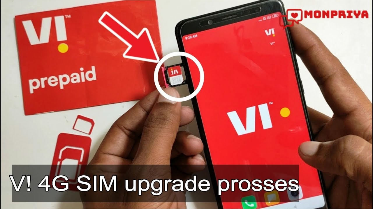 How to convert Vodafone and Idea 3g Sim to 4g Vi Sim || Vodafone upgrade Video || Idea Upgrade Video