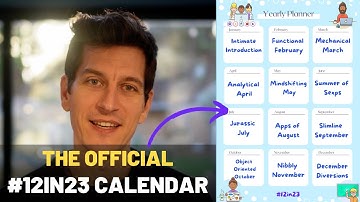 The Official #12in23 Calendar!