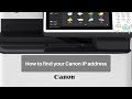 How to find your Canon Copier IP address (ImageRUNNER, ImagePRESS)