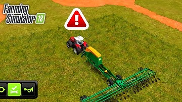 FS18 Farming Simulator 18 Sowing into Grass Farm  | Timelapse #skullgaming
