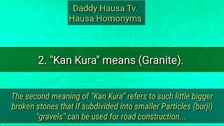 Hausa Homonyms. Episode 22. \
