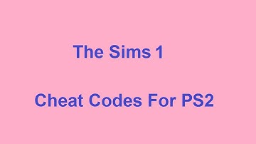 The Sims 1 Cheat Codes - Playstation 2 - PS2