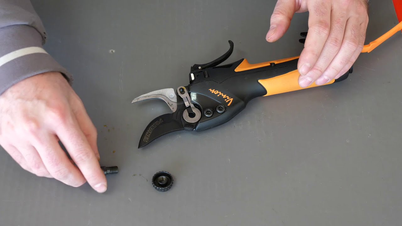 MERLO SERVIZI - Forbici a batteria Pellenc Vinion e Prunion uso manutenzione ed accessori