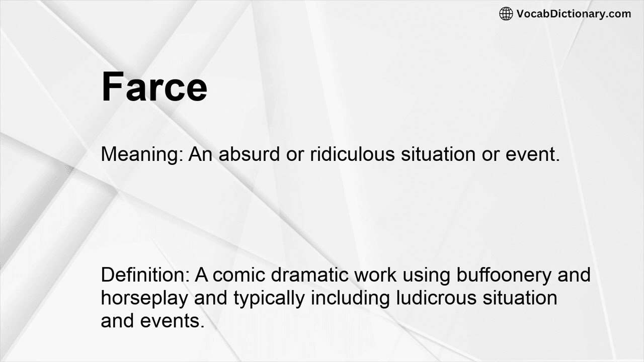 Farce Meaning