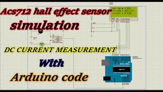 current sensor simulation | dc current measurement using Arduino | ACS712 simulation in Proteus