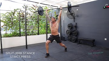 Split Jerk Stance Strict Press Movement Demo - The Program by WANDERFIT