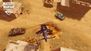 Massive Warfare Gunship: Helicopter vs Tank Battle Multiplayer screenshot 4