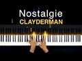 Nostalgie  clayderman  piano tutorial