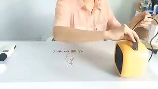 500W Portable Small Space Heater Fast Heating Lightweight Desktop Warm Air Heater Indoor Office Home