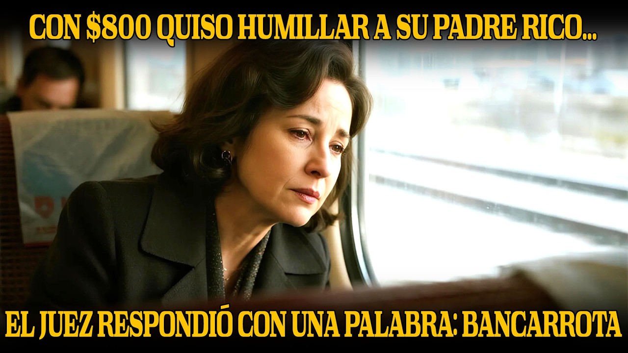 Con $800 quiso humillar a su padre rico… el juez respondió con una palabra bancarrota