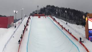 2018 PyeongChang Olympic Snowboard Halfpipe Final Run 2-Shaun WHITE at Phoenix Snowpark