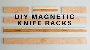 DIY Wall-Hanging Magnetic Knife Racks