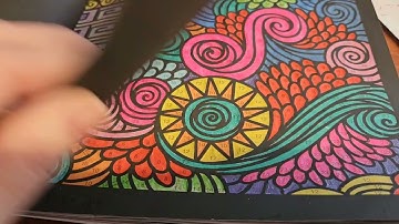 Flip Through Of Dazzling Patterns Coloring Book By Color Questopia 1-13-25